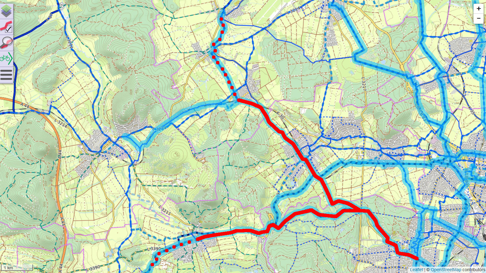 Image radpendlernetz_route_roter_pfahl